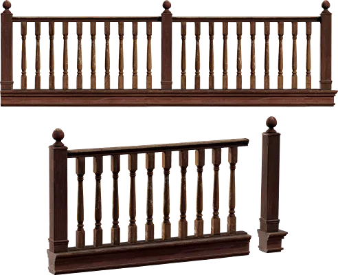 modular saloon trim and rail 001 — Скачать