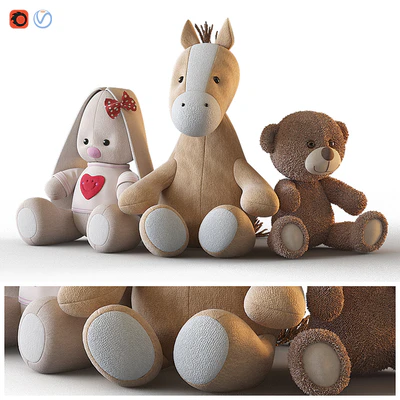 Three plush toys — Ver 1