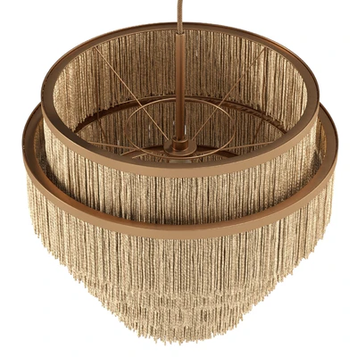 Julia Tiered Fringe Chandelier — Вид 3