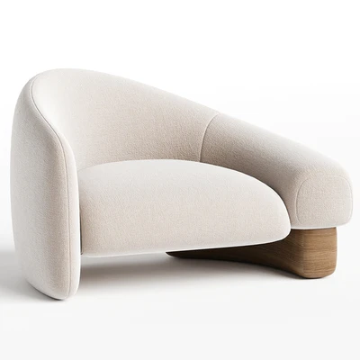 Raphael Navot Acrostic Overlay Armchair Left — Ver 1