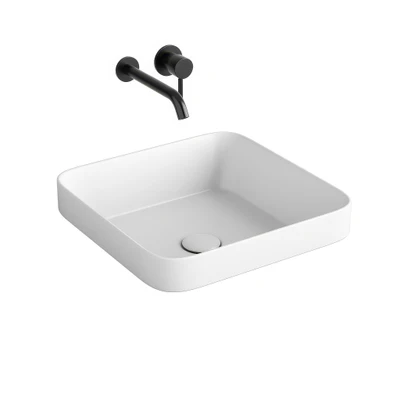 enjoy semi recessed square washbasin by cielo — download