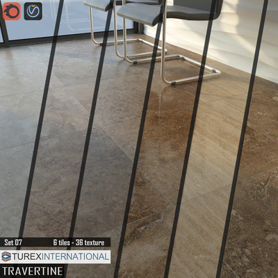 TUREX INTERNATIONAL Travertine Tiles Set 07 — Ver 2