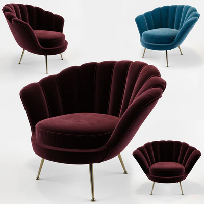 turquoise shell shaped chair,eichholtz — Download