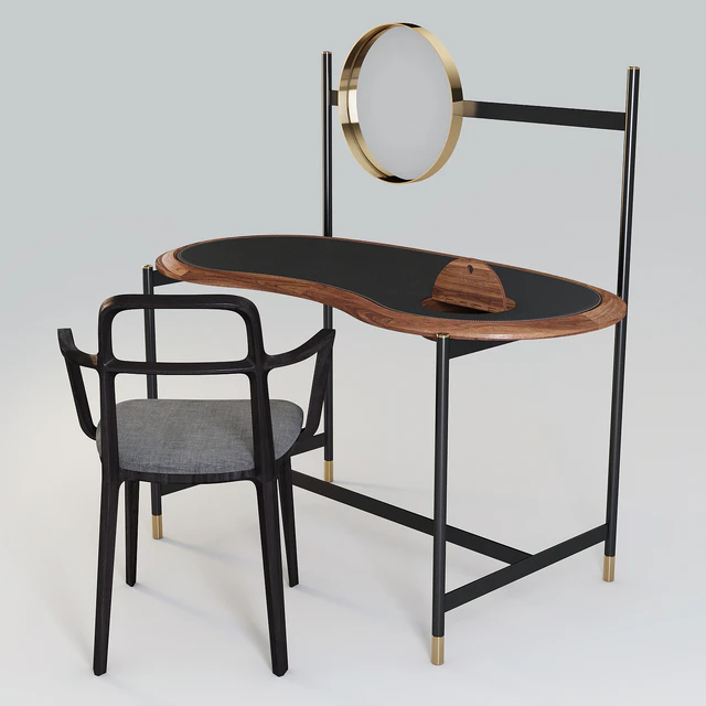 Porada: Writing Desk/Dressing Table - Ninfea and Chair - Rosita — Скачать