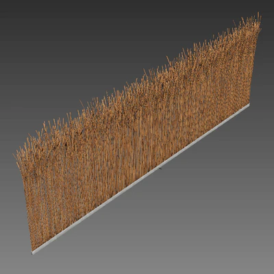Screen long branch thin decor n5 / Long screen of thin branches No. 5 — Ver 3