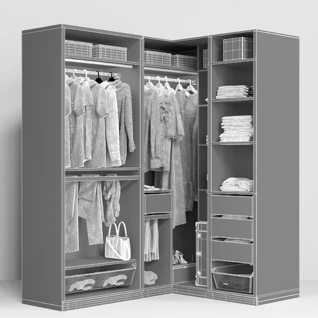 Гардероб угловой Ikea Pax — Скачать