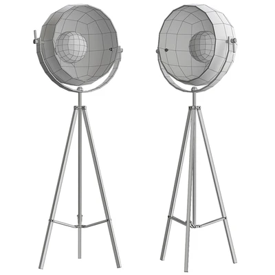 Backstage Matte Black & Polished Nickel Floor Lamp by ELK Home — Ver 2