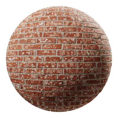 spotted running bond brick wall texture red — download