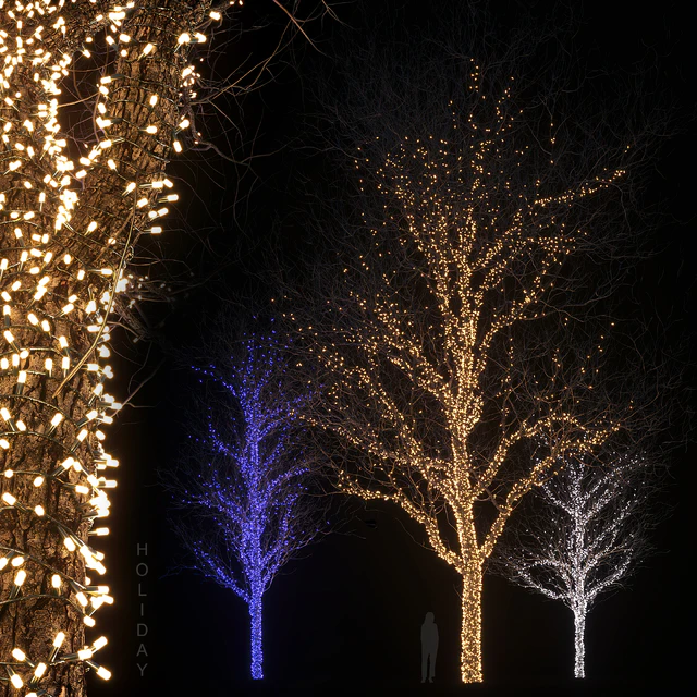 Holiday glowing trees — Descargar