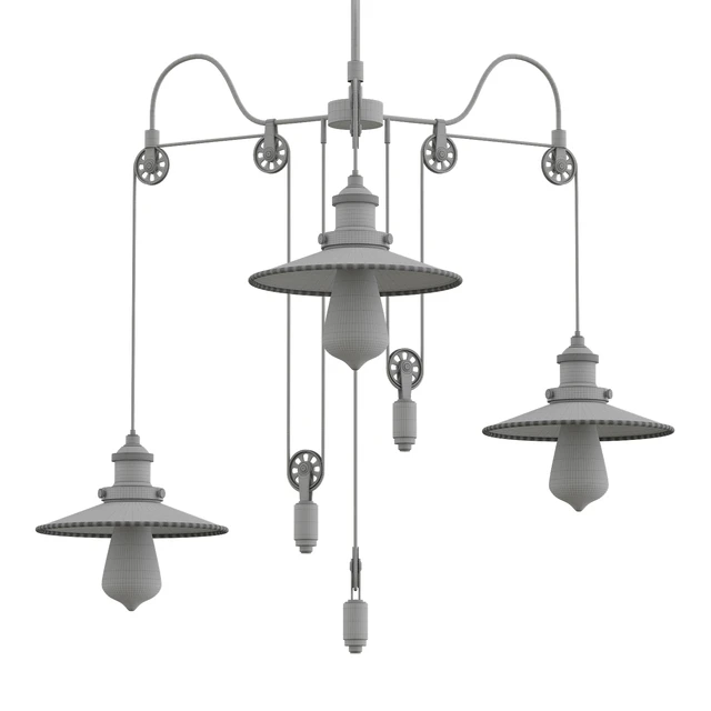 Black 3 Heads Pendant Light — Descargar