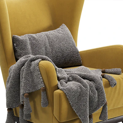 Armchair Oxford Velvet Yellow by Divan.ru / Кресло Оксфорд Velvet Emerald — Вид 2