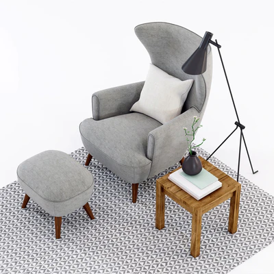 Scandinavian Designs Katja High Back Chair — Ver 2