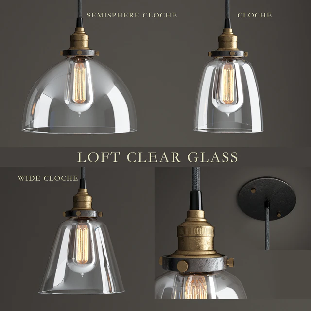 Lamps series "Loft Clear Glass" — Descargar