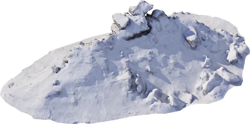 snowy rocks pile 001 — Скачать