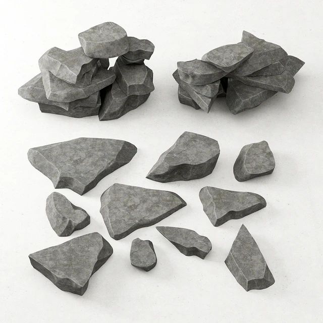 Rock stone collection decorative / A collection of rock for decoration — Descargar