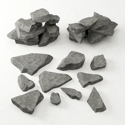 Rock stone collection decorative / A collection of rock for decoration — Ver 1