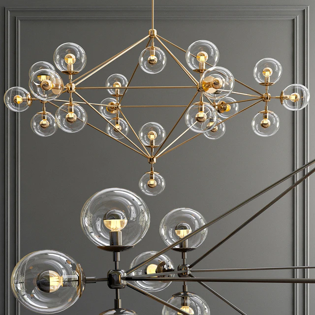 Modo 6 Sided Chandelier - 21 Globes — Скачать