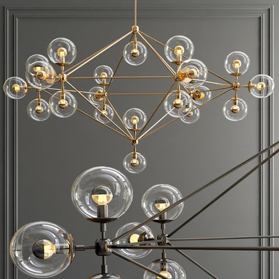 Modo 6 Sided Chandelier - 21 Globes — Вид 1