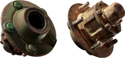 old metal wheel hub 001 — Скачать