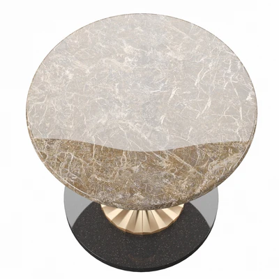 coffee table round marble — Ver 3