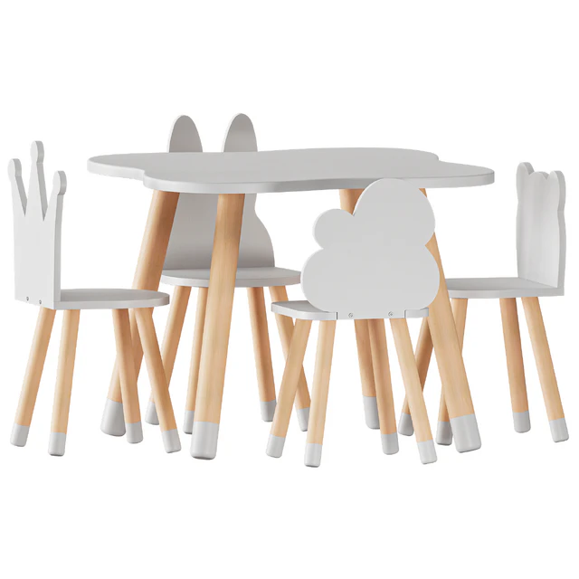 FUN Wooden Kids Table and Chairs Set — Download