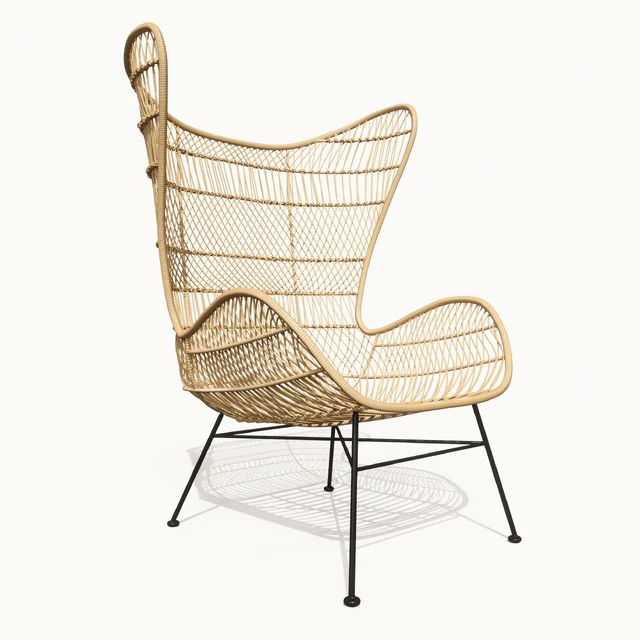 HKliving rattan egg chair natural bohemian — Descargar