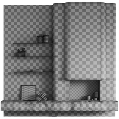 Fireplace area Monolithic — View 2