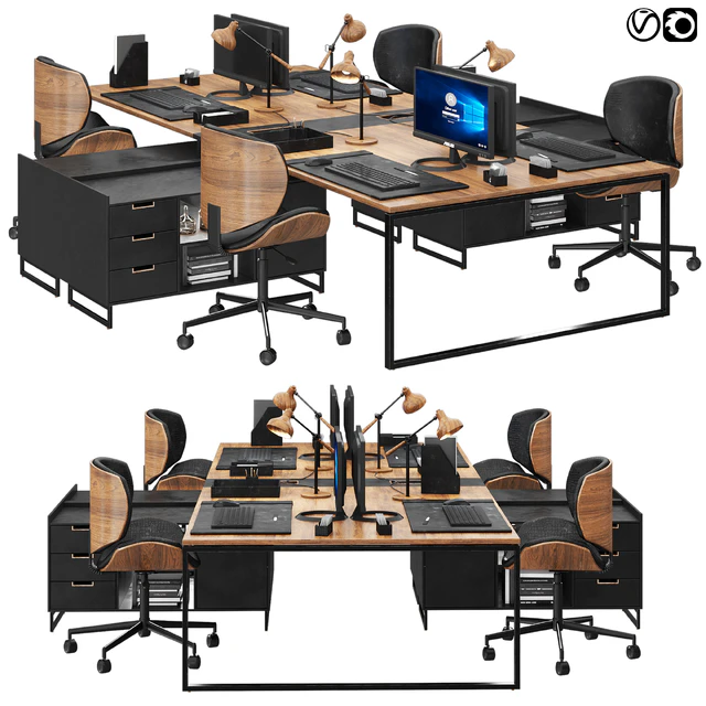 office furniture set 02 — Descargar