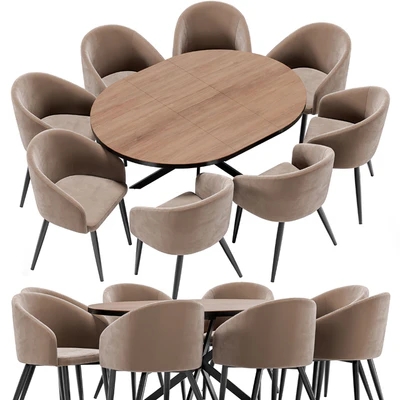 La fontain dining chair and Astra table — Ver 2