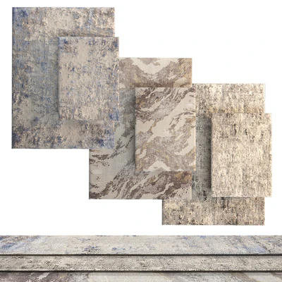 Set of 6 NOURISON Rustic and Silky carpets — View 2