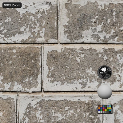 whitewashed concrete block wall texture — View 2