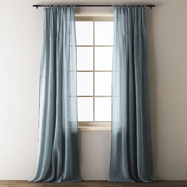 Anthropologie Tie-top Linen Curtains — Descargar