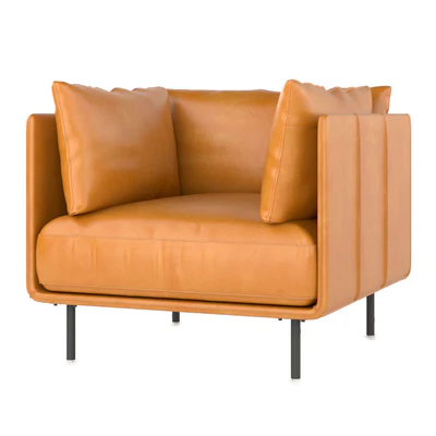 Wells Leather Chair Crate & Barrel — Вид 1