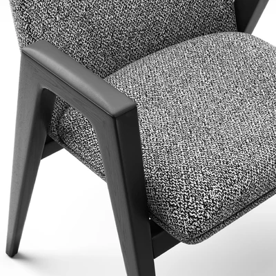 Armchair Minotti Lance Argento — View 3