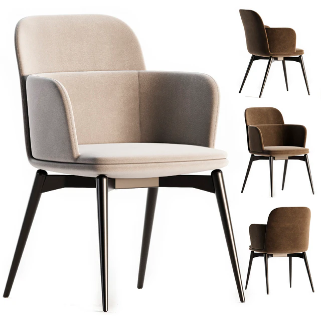 Barbican Molteni C Chair with Armrests — Скачать