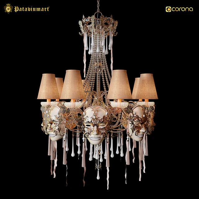 CHANDELIER 8 Lights Masks of Venice — Descargar