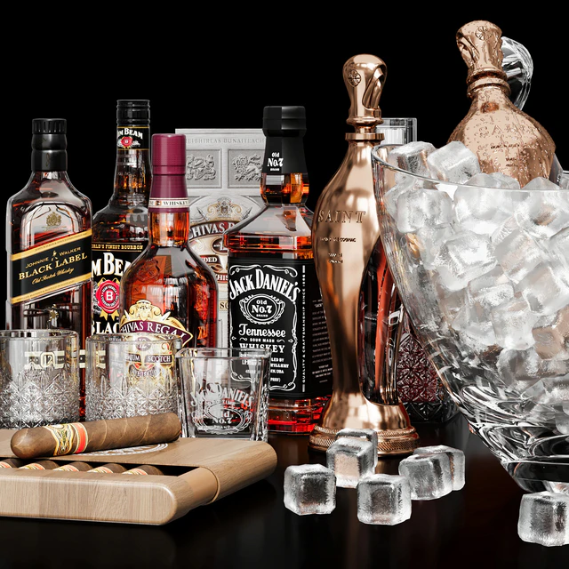 whiskey, scotch and congac cocktail — Скачать