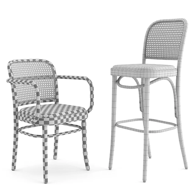 N. 811 Hocker by THONET VIENNA — Скачать