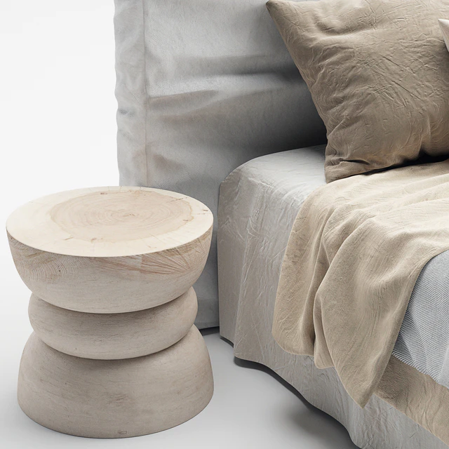 Zulu Upholstered Bed White — Скачать