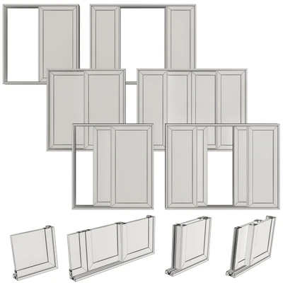 Sliding Stained Glass Aluminum Doors — Ver 2