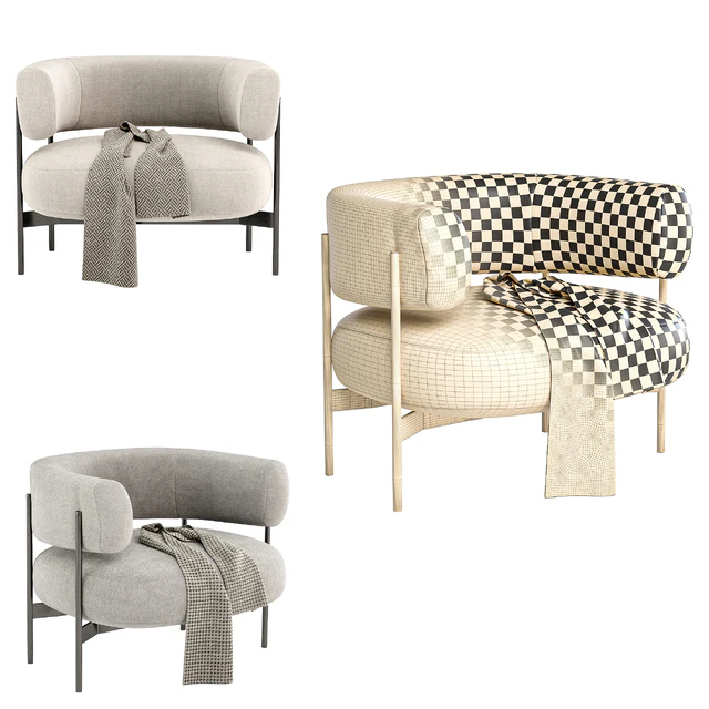 CINI armchair By HC28 Cosmo — Descargar