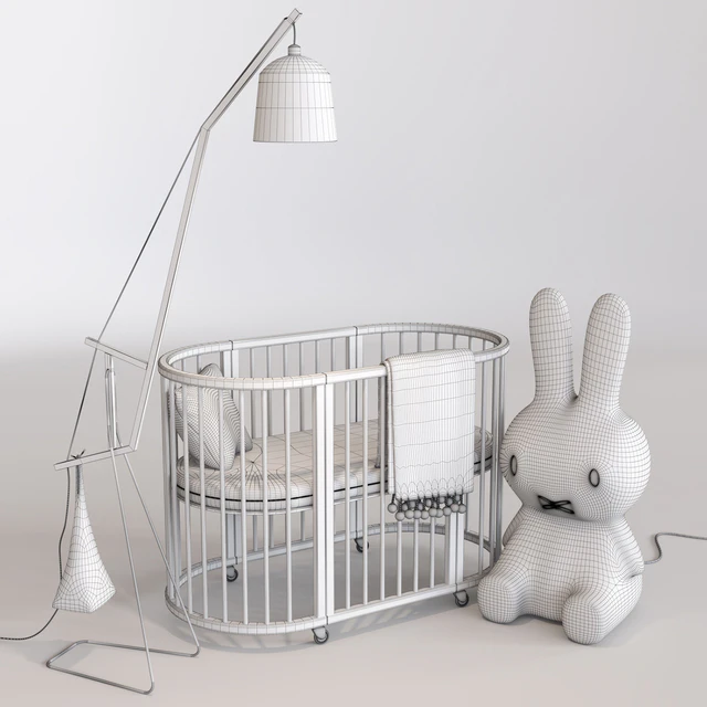 Crib Bed. Miffy-Amelung floorlamp — Descargar