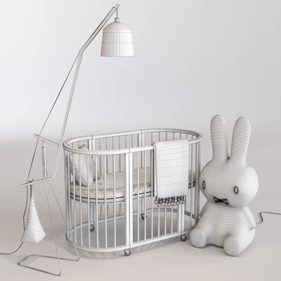 Crib Bed. Miffy-Amelung floorlamp — Ver 2
