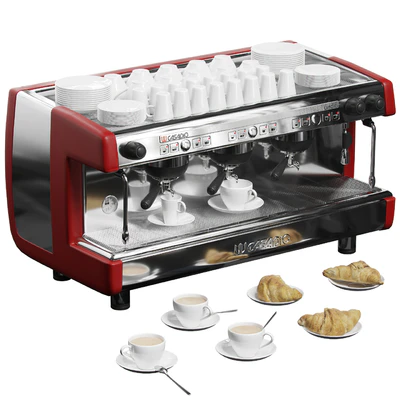 Casadio Undici A3 coffee machine with croissants — Ver 1