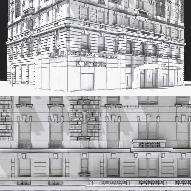New York old building facade — Descargar