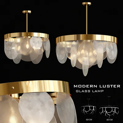 Modern glass frozen chandelier — Вид 1