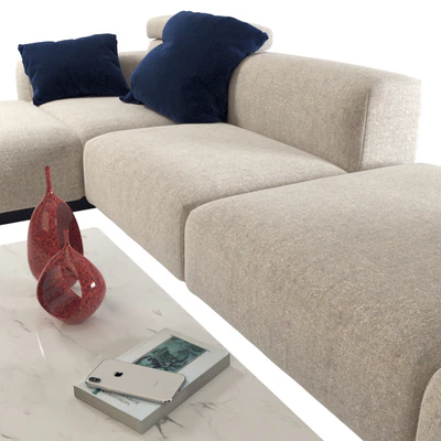 Vitra Soft Modular Sofa (vray GGX) — Вид 2