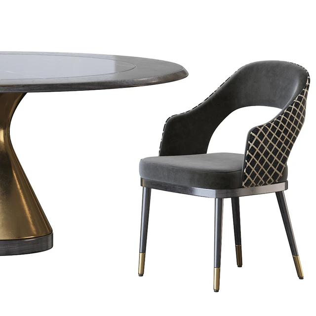 Stainless Steel Chair and Dolly Tonin Casa table — Скачать