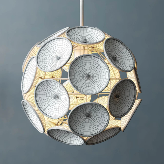 West elm - Glass Disc Round Pendant — Скачать