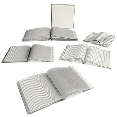 Opened Books and Magazine — Вид 2